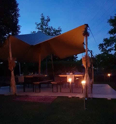 Stretchtent Hotel (7,5m x 6m)