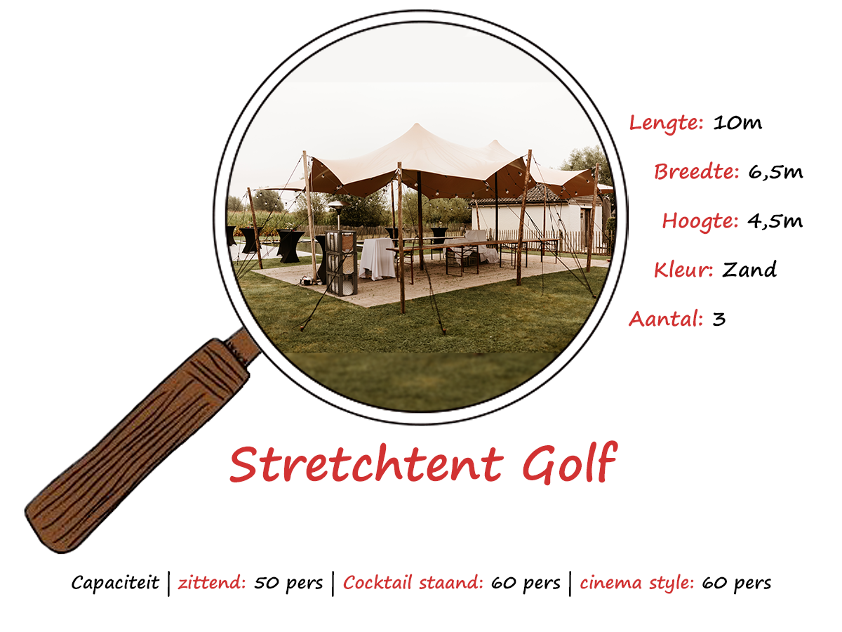 Stretchtent Golf (10m x 6,5m)