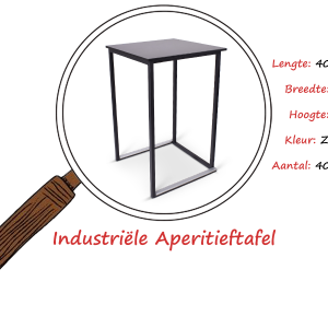 Industriële aperitieftafel